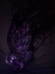  2021 3:4 ambiguous_gender digital_media_(artwork) dragon feral fur furred_dragon hi_res isvoc membrane_(anatomy) membranous_wings purple_body purple_fur solo wings 