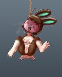  4_fingers absurd_res animal_crossing anthro arms_tied asphyxiation bags_under_eyes barefoot blush bodily_fluids bound breasts brown_body brown_fur brown_hair brown_nose buckteeth carmen_(animal_crossing) cotton_tail crying death drooling dying e254e execution eye_roll feet female fingers fur genital_fluids genitals green_ears hair hands_behind_back hanged hi_res humanoid_genitalia humanoid_pussy incontinence killing lagomorph legs_tied leporid mammal multicolored_hair natural_breasts navel nintendo nipples noose nude open_mouth peach_pussy peeing peril perineum pink_nipples pussy rabbit ryona saliva shaking simple_background simple_eyes small_breasts snot snuff soles solo spread_legs spread_toes spreading suspension tan_body tan_fur tears teeth toe_curl toes tongue tongue_out twitching urine video_games 