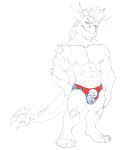  2020 2_horns 4_toes absurd_res anthro arm_spikes big_abs big_biceps big_deltoids blue_speedo bristol bulge cheek_tuft chin_spikes claws clothed clothed_anthro clothed_male clothing digital_drawing_(artwork) digital_media_(artwork) dragon ear_tuft eyebrows facial_spikes facial_tuft feet front_view full-length_portrait half-closed_eyes hand_on_hip hand_on_leg head_horn head_tuft hi_res horn huge_pecs humanoid_hands male male_anthro manly multicolored_speedo muscular muscular_anthro muscular_male narrowed_eyes navel nipples obliques open_mouth open_smile plantigrade portrait quads red_speedo scalie sharp_teeth simple_background smile solo speedo speedo_only spiked_tail spikes spikes_(anatomy) spot_color standing swimwear teeth toes topless topless_anthro topless_male tuft veiny_arms white_background white_speedo 