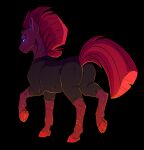  black_background blue_eyes broken_horn butt clothing equid equine female feral friendship_is_magic hasbro hi_res hooves horn horse looking_at_viewer lopoddity mammal my_little_pony my_little_pony:_the_movie_(2017) pony scars_all_over simple_background solo tempest_shadow_(mlp) unicorn 