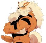  anthro anthrofied arcanine elbow_tufts erection fur genitals hyaku_(artist) male muscular muscular_anthro muscular_male nintendo nude orange_body orange_fur penis pok&eacute;mon pok&eacute;mon_(species) pok&eacute;morph simple_background solo video_games white_background 
