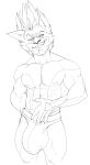  2020 5_fingers abs alternate_version_at_source anthro arrow_marking big_biceps big_bulge big_deltoids big_pecs big_quads black_and_white bristol bulge cheek_tuft claws clothed clothed_anthro clothed_male clothing digital_drawing_(artwork) digital_media_(artwork) domestic_cat ear_tuft facial_tuft felid feline felis fingers front_view hand_on_stomach head_tuft hi_res huge_bulge humanoid_hands hyper hyper_bulge looking_at_viewer male male_anthro mammal manly monochrome muscular muscular_anthro muscular_male navel obliques open_mouth open_smile pecs portrait serratus skimpy smile smiling_at_viewer solo speedo speedo_only standing swimwear three-quarter_portrait topless topless_anthro topless_male triceps tuft vector_(dachemicalcat) 
