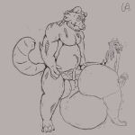  1:1 absurd_res accessory anthro balls big_balls big_butt big_dom_small_sub big_penis bodily_fluids butt butt_grab canid canine claws cock_ring cum dominant dragon duo ejaculation eye_scar facial_scar genital_fluids genitals hair hand_on_butt hi_res horn huge_balls huge_butt huge_penis hyper hyper_balls hyper_genitalia jessie_(voidbeerfloat) jewelry lips long_hair long_tail male male/male mammal penis penis_accessory penis_jewelry raccoon_dog scar scared short_tail size_difference tanuki text thick_lips tia_(voidbeerfloat) voidbeerfloat wings 
