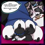  1:1 4_toes anthro claws dialogue digit_ring duo feet female foot_fetish foot_focus hi_res jewelry male male/female micro pawpads paws ring smothering speech_bubble toe_claws toe_ring toes under_foot under_paw under_paws underfoot yumi_akiyama_(character) yumiakiyama 