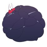  1:1 absurd_res anthro arthropod belly big_belly black_body bottomless bound breasts clothed clothing female hi_res hollow_knight hornet_(hollow_knight) huge_hips huge_thighs hyper hyper_belly hyper_hips immobile morbidly_obese morbidly_obese_anthro morbidly_obese_female non-mammal_breasts obese obese_anthro obese_female overweight overweight_anthro overweight_female princecoffeecakes simple_background solo stuck team_cherry thick_thighs topwear video_games wide_hips 
