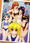  andou_mahoro bikini ditama_bow mahoromatic misato_suguru miyuki_sakura oe_chizuko shikijo_saori swimsuits todoriki_rin 