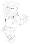  2020 4_fingers abs anthro arm_tuft balls_outline big_biceps black_and_white boots bristol bulge butt cheek_tuft chin_tuft closed_smile clothed clothed_anthro clothed_male clothing digital_media_(artwork) digital_sketch dog_tags ear_tuft elbow_tufts eyebrows eyes_closed facial_tuft fingerless_gloves fingers footwear full-length_portrait genital_outline gesture gloves hand_behind_head handwear hi_res humanoid_hands jewelry league_of_legends leg_belt male male_anthro mammal monochrome muscular muscular_anthro muscular_male navel necklace nipples open_clothing open_shirt open_topwear pecs penis_outline portrait pubes quads riot_games serratus shirt short_anthro short_male simple_background sketch skimpy solo speedo standing swimwear teemo_(lol) three-quarter_view thumbs_up tight_clothing topwear tuft video_games white_background yordle 