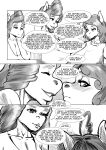  absurd_res age_difference anthro anthrofied bakuhaku big_breasts blush breasts cleavage clothed clothing comic dialogue duo english_text equid equine female friendship_is_magic hasbro hi_res mammal mature_anthro mature_female monochrome mrs._cake_(mlp) my_little_pony older_female pinkie_pie_(mlp) text 