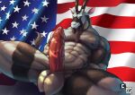  abs albert_(nexus) antelope balls bovid erection genitals grazing_antelope horn looking_at_viewer male mammal nexus nude oryx penis solo stars_and_stripes united_states_of_america 