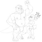  2020 2_horns 5_fingers 5_toes absurd_res anthro arm_tuft barefoot belly big_biceps big_bulge big_calves big_muscles big_quads big_tail big_triceps black_and_white bovid bristol bulge bulge_size_difference caprine cheek_tuft chiko_(bristol) chin_tuft claws closed_frown closed_smile clothed clothed_anthro clothed_male clothing crossed_arms deltoids dialogue digital_drawing_(artwork) digital_media_(artwork) duo ear_size_difference elbow_tufts english_text eyebrows facial_tuft feet fingers front_view full-length_portrait goat half-closed_eyes hand_on_hip head_horn head_tuft hi_res hooves horn huge_muscles huge_pecs humanoid_hands larger_anthro larger_male leg_tuft looking_at_viewer looking_away looking_up lutrine male male/male male_anthro mammal manly monochrome muscle_size_difference musclegut muscular muscular_anthro muscular_male mustelid narrowed_eyes navel nipple_piercing nipple_ring nipples piercing plantigrade portrait pose pseudo_hair pubes question raised_hand serratus short_anthro short_male simple_background size_difference skimpy slim_anthro slim_male small_ears smaller_anthro smaller_male speedo_only square_eyes square_glasses standing tail_size_difference tail_tuft text thick_neck toes topless topless_anthro topless_male triceps tuft wearing_glasses white_background 