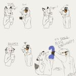  1:1 absurd_res anthro canid canine comic dialogue dildo duo fox hi_res hitting humor joke male male/male mammal marsupial phalangeriform possumgod ryder_the_pirate_(possumgod) sex_toy sketch 