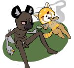  aggressive_retsuko ailurid anthro big-fig bong breasts drugs duo female flaccid genitals haida hyaenid male mammal nipples nude penis pubes red_panda retsuko sanrio sitting skinny small_breasts smoking stoned substance_intoxication tongue tongue_out 