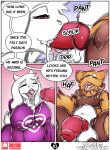  anthro balls belly big_belly big_breasts big_penis bodily_fluids boss_monster bovid breasts canid canine caprine clothed clothing comic cum cum_belly cum_inflation curvy_figure deep_throat digital_media_(artwork) duo english_text erection excessive_cum female female_penetrated fur genital_fluids genitals hair horn huge_penis inflation male male/female male_penetrating male_penetrating_female mammal mature_anthro mature_female neo_geppetto nipples open_mouth oral oral_penetration overweight overweight_female penetration penis sex simple_background slightly_chubby smile text thick_thighs tongue tongue_out toriel undertale undertale_(series) video_games white_body white_fur wide_hips 