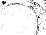  &lt;3 2021 4:3 abdominal_bulge ambiguous_gender anthro belly belly_lick belly_worship big_belly chimera draconequus duo eyes_closed fan_character fangs friendship_is_magic hair hands_on_belly hasbro hi_res licking male monochrome my_little_pony navel outie_navel pregnant shawn_(undyingwolf) tongue tongue_out unborn_kicking undyingwolf wings 