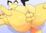  3_toes backsack balls balls_touching big_butt black_nose butt duo feet from_front_position genitals hi_res male male/male nintendo noirnoir nude open_mouth perineum pichu pikachu pok&eacute;mon pok&eacute;mon_(species) raised_tail rear_view simple_background size_difference small_dom_big_sub spread_legs spreading toes video_games yellow_balls yellow_body yellow_skin 