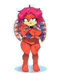  anthro archie_comics big_breasts bikini blue_eyes breasts clothing dreadlocks echidna female fur hi_res lien-da mammal monotreme navel red_body red_fur sega simple_background smile somescrub sonic_the_hedgehog_(archie) sonic_the_hedgehog_(comics) sonic_the_hedgehog_(series) swimwear tongue tongue_out white_background 