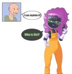  2021 absurd_res cellphone chaz_dono_&amp;_friends comic digital_media_(artwork) duo english_text fantasy000 female hair hi_res human humanoid maase machine male mammal nervous not_furry open_mouth phone purple_hair robot screen text wig 