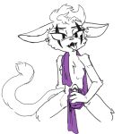  anthro canid canine canis deaddemonbunny drip_(jack) erection hi_res hybrid improvised_sex_toy jack_(webcomic) looking_pleasured male mammal masturbation masturbation_through_clothing mostly_nude murid murine rat rodent scarf scarf_only simple_background solo wolf 
