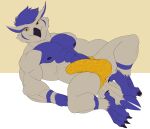  2021 4_toes absurd_res alternate_version_at_source anthro arm_tuft avian balls_outline beak belly big_abs big_biceps big_bulge big_muscles big_shoulders big_triceps bird bird_feet black_beak black_nipples black_talons blue_arms blue_belly blue_body blue_chest blue_face blue_feathers blue_feet blue_fingers blue_hands blue_stripes blue_tail blue_toes bristol bulge cheek_tuft chin_tuft closed_smile clothed clothing colored digital_drawing_(artwork) digital_media_(artwork) facial_tuft feathers feet flat_colors full-length_portrait genital_outline happy head_tuft hi_res huge_abs huge_bulge huge_muscles huge_pecs humanoid_hands leg_tuft looking_at_viewer lying male multicolored_body multicolored_feathers muscular muscular_anthro muscular_male navel nipples on_back owl penis_outline portrait presenting_bulge reclining serratus simple_background skimpy smile smiling_at_viewer smirk solo sova spread_legs spreading striped_arms striped_legs stripes three-quarter_view tight_clothing toes tuft two_tone_arms two_tone_body two_tone_face two_tone_feathers two_tone_legs two_tone_tail white_arms white_background white_body white_face white_feathers white_legs white_tail yellow_background yellow_eyes yellow_speedo 