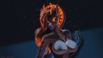  16:9 2021 amber_eyes anthro big_breasts black_nipples black_nose breasts brown_hair canid canine canis dated demon digital_drawing_(artwork) digital_media_(artwork) embers english_text female fox fur glowing glowing_eyes hair hi_res horn looking_at_viewer mammal multicolored_body multicolored_fur nipples open_mouth serin signature simple_background smile solo succubus symbol text url widescreen wyla yellow_eyes 