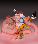  anthro clothed clothing diaper duo ghost halloween_theme hi_res holidays inklion leg_grab leoniro_the_inklion male male/male pants_down partially_clothed spirit stomach_mouth surprise white_diaper 