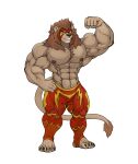  absurd_res big_muscles felid feline hi_res huge_muscles leolex lion luchador male mammal mane muscular nipples pantherine pecs solo wrestler 