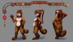  absurd_res anthro blizzard_entertainment breasts chubby_female female genitals hi_res looking_at_viewer mammal model_sheet navel nude open_mouth pandaren paws pussy slowderpyguy smile solo ursid video_games warcraft 