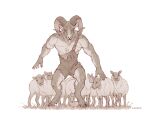  2021 5_fingers anthro bovid caprine caraid clothed clothing digital_media_(artwork) feral fingers group hi_res hooves male mammal sheep 
