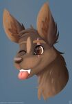  absurd_res bust_portrait canid canine canis domestic_dog fan_character headshot hi_res mammal painted portrait text url 