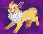  5:4 animal_genitalia animal_penis blush canine_penis chibi conditional_dnp confident eeveelution electricity feral genitals hi_res jolteon knot knot_root looking_at_viewer makinglemonade male nintendo penis pok&eacute;mon pok&eacute;mon_(species) sassy sheath simple_background solo tongue tongue_out video_games 