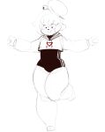 2021 anthro clothing crop_top crop_top_hoodie digital_media_(artwork) ears_down feet felid feline front_view hair hi_res hoodie leotard long_ears looking_down male mammal on_one_leg pivoted_ears shirt simple_background sketch slightly_chubby smile solo spread_arms standing thick_thighs tied_hair topwear wide_hips zigstripes zigstripes_(character) 