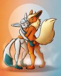  anthro breasts butt butt_grab duo eeveelution embrace female female/female flareon genitals glaceon hand_on_butt hug nicnak044 nintendo nipples pok&eacute;mon pok&eacute;mon_(species) pussy side_boob steam video_games 