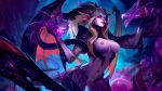  animal_humanoid anthro blonde_hair breasts dragon dragon_humanoid dragon_tail dragon_wings female genitals hair hi_res horn humanoid humanoid_pointy_ears league_of_legends looking_at_viewer mammal multi_ear nipples nude pointy_and_animal_ears purple_body purple_eyes purple_scales pussy reptile reptile_humanoid riot_games scales scalie scalie_humanoid solo video_games zyra_(lol) 
