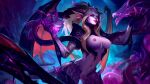  animal_humanoid anthro blonde_hair breasts dragon dragon_humanoid dragon_tail dragon_wings female genitals hair hi_res horn humanoid humanoid_pointy_ears league_of_legends looking_at_viewer mammal multi_ear nipples nude pointy_and_animal_ears pubes purple_body purple_eyes pussy reptile reptile_humanoid riot_games scales scalie scalie_humanoid solo video_games zyra_(lol) 