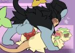  anal anal_penetration animal_genitalia animal_penis anus balls black_body black_fur bodily_fluids duo erection felid feral feral_on_feral flora_(allison_luxray) from_front_position fur genital_fluids genitals knot lone_(lonewolffl) lonewolffl luxray lying male male/male male_penetrated male_penetrating male_penetrating_male mammal missionary_position nintendo nude on_back open_mouth penetration penile penis pok&eacute;mon pok&eacute;mon_(species) sex trans_(lore) trans_man_(lore) video_games 