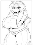  anthro archie_comics belt big_breasts big_butt black_nose bodysuit breasts butt clothed clothing curvaceous curvy_figure dreadlocks echidna eyelashes female frown gloves hair half-closed_eyes hands_on_hips handwear hi_res jwinkz legwear lien-da long_hair looking_at_viewer mammal monochrome monotreme narrowed_eyes scar sega simple_background sketch skinsuit solo sonic_the_hedgehog_(archie) sonic_the_hedgehog_(comics) sonic_the_hedgehog_(series) thick_thighs thigh_highs tight_clothing voluptuous wide_hips 