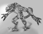  2021 bodily_fluids digitigrade flashlight gender_neutral generation_zero lube machine monochrome robot saliva sketch solo tubes weretober wolfywetfurr_(artist) 