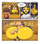  2021 ahegao anal anal_penetration animal_crossing ankha_(animal_crossing) anthro anus areola balls big_breasts big_butt blue_anus blue_body blue_ears blue_eyes blue_hair blue_tail blush bodily_fluids breasts bubble_butt butt chair clock clothed clothing collar comic dalwart disembodied_penis donut_anus double_penetration egyptian egyptian_clothing egyptian_mythology english_text eye_roll eyebrows eyelashes felid feline felis female female_penetrated floor furniture genitals group group_sex hair haircut hi_res human humor jewelry kneeling knife_cat looking_pleasured male male/female male_penetrating male_penetrating_female mammal markings meme middle_eastern_mythology moan moaning_in_pleasure mythology necklace nintendo nipples open_mouth partially_clothed paws penetration penile penile_penetration penis penis_in_ass penis_in_pussy pink_areola pink_nipples sex slave striped_body striped_hair striped_markings striped_tail stripes sweat tail_markings text thick_thighs threesome throne throne_room trio vaginal vaginal_penetration video_games villager_(animal_crossing) wall_(structure) watch yellow_body yellow_ears yellow_tail 