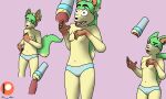 5:3 animal_genitalia animal_penis anthro bedroom_eyes blue_clothing blue_panties blue_underwear breast_grab breast_squish breasts brown_hands brown_inner_ear canine_penis clothing dipstick_ears dipstick_limbs dipstick_tail eeveelution female fur genitals green_ears green_hair green_tail grey_clothing grey_panties grey_underwear hair hand_on_breast hand_on_hip holding_breast how-about knot knotting leafeon looking_pleasured male male/female markings multicolored_ears narrowed_eyes nintendo nipples non-euclidean_sex open_mouth panties penetrable_sex_toy penetration penis pink_nipples pink_penis pok&eacute;mon pok&eacute;mon_(species) portal_fleshlight portal_panties portal_sex seductive sex_toy shocked shocked_expression shocked_face smile squish suprised_eyes surprise tail_markings underwear unexpected video_games yellow_body yellow_fur 