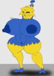  anthro arachnid arthropod big_breasts big_butt blue_body blue_nipples breasts butt electra_the_shotstack_joltik female fur genitals hi_res huge_breasts huge_butt insect joltik nintendo nipples pok&eacute;mon pok&eacute;mon_(species) pussy riku9797 solo stretching video_games yellow_body yellow_fur 