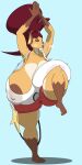  aarqon absurd_res anthro big_breasts bodily_fluids breast_squish breasts breath cleavage clothed clothing eyes_closed female fur hair hi_res huge_breasts huge_nipples nintendo orange_body orange_fur pok&eacute;mon pok&eacute;mon_(species) ponytail raichu red_hair shirt skindentation solo squish sweat sweatdrop tank_top thick_thighs topwear translucent translucent_clothing video_games yoga 