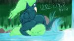  16:9 54321awesome abdominal_bulge all_the_way_through anal anal_vore anthro breasts dragon featureless_breasts feet female hi_res oral_vore pink_tongue reptile same_size scalie snake toes tongue vore water widescreen 