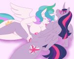  2016 5:4 anthro anthro_on_anthro anthrofied blush breasts crystalthistle cutie_mark equid equine eyes_closed eyewear feathered_wings feathers female female/female fingering fingering_partner friendship_is_magic glasses hair horn horn_fetish horn_in_mouth horn_play horn_suck mammal multicolored_hair my_little_pony navel nipple_fetish nipple_play nipple_suck princess_celestia_(mlp) reclining simple_background spread_legs spreading sucking twilight_sparkle_(mlp) vaginal vaginal_fingering winged_unicorn wings 