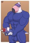  2021 5_fingers abs absurd_res accipitrid accipitriform animal_crossing anthro avian balls beak biceps big_balls big_muscles big_penis biped bird blue_eyes blush bodily_fluids crossgender cum cumshot dated digital_media_(artwork) eagle ejaculation erection feathers fingers front_view ftm_crossgender genital_fluids genitals glans grey_beak hair hi_res huge_balls huge_penis humanoid_genitalia humanoid_penis male masturbation multicolored_body multicolored_feathers muscular muscular_anthro muscular_male nintendo non-mammal_balls open_beak open_mouth orgasm pecs penis pink_tongue pizzaozzy_(artist) purple_body purple_feathers purple_hair quinn_(animal_crossing) red_glans scutes shaded signature solo sweat tail_feathers tongue two_tone_beak video_games white_body white_feathers yellow_beak 