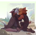  absurd_res anthro biped catnip_(khatnid) clothed clothing duo fan_character felid feline felis fluffy fully_clothed gloves handwear hi_res league_of_legends male mammal neck_tuft riot_games romantic romantic_ambiance romantic_couple size_difference teemo_the_yiffer tuft video_games vitoriacampos5 yordle 