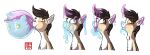  blue_body bubble_gum duo equid equine fan_character feral feral_pred green_eyes gyro_tech hasbro hi_res hooves horn inanimax larger_pred male male_pred male_prey mammal mane my_little_pony neck_bulge pink_body popping quadruped transformation unicorn unicorn_horn vore 
