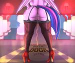  6:5 absurd_res anthro anthrofied big_butt butt clothing derpx1 equid equine female friendship_is_magic hasbro hi_res high_heels legwear mammal my_little_pony pegasus solo standing thick_thighs thigh_highs thong twilight_sparkle_(mlp) underwear wide_hips wings 