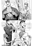  anthro black_and_white bovid caprine clothed clothing cody_(falcon_mccooper) comic creating_art dialogue duo easel english_text equid equine falcon_mccooper flirting fully_clothed furniture goat holding_object horn horse larger_male male male/male mammal monochrome muscular muscular_anthro muscular_male object_in_mouth pencil_(object) robe sitting size_difference smaller_male smile stool text tongue tongue_out url william_(falcon_mccooper) window 