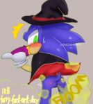  anthro anus baked_potato blush butt embarrassed eulipotyphlan fart fart_fetish gassy halloween halloween_costume hedgehog holidays male mammal onechan sega solo sonic_the_hedgehog sonic_the_hedgehog_(series) 