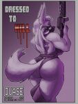  2021 absurd_res anthro assault_rifle blood blue_eyes bodily_fluids border canid canine canis clothing duase english_text female gas_mask grey_border gun hi_res m16 m16a2 m203 mammal mask muscular muscular_female ranged_weapon rasa_(duase) rifle solo text thick_thighs url weapon wolf 